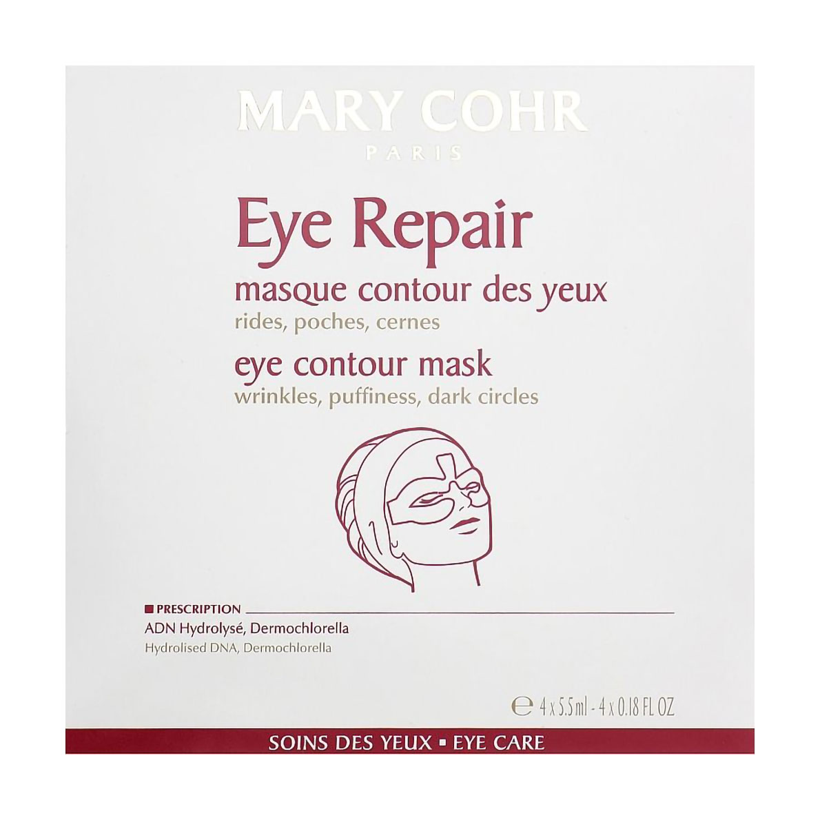 Маска-патч для шкіри навколо очей Mary Cohr Eye Repair, 4*5.5 мл